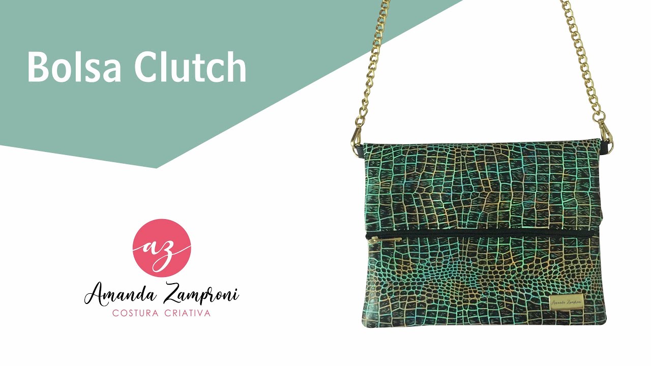 Bolsa Clutch Croco - Passo a Passo - PAP - Tutorial - DIY