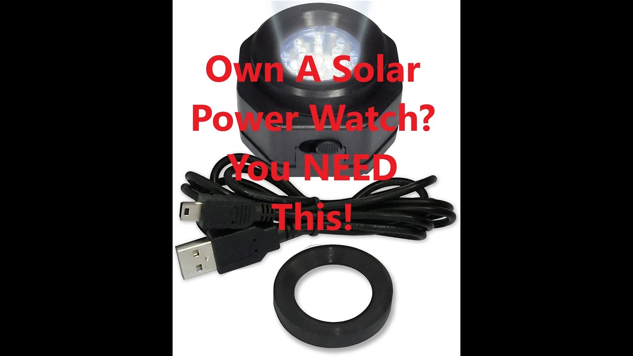 CoolFire Solar Watch Charger Setup and Review