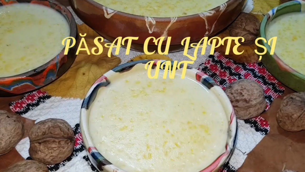 Păsat cu lapte și unt - rețeta tradițională