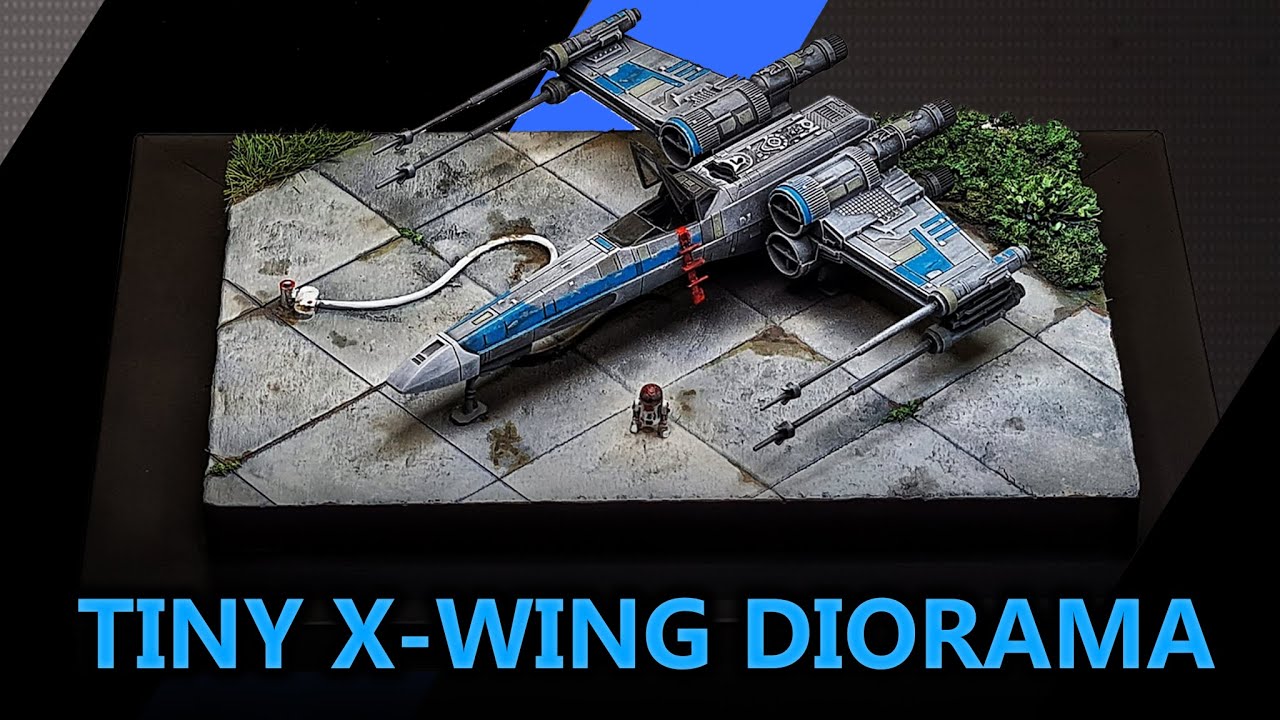 Tiny Star wars Xwing Diorama