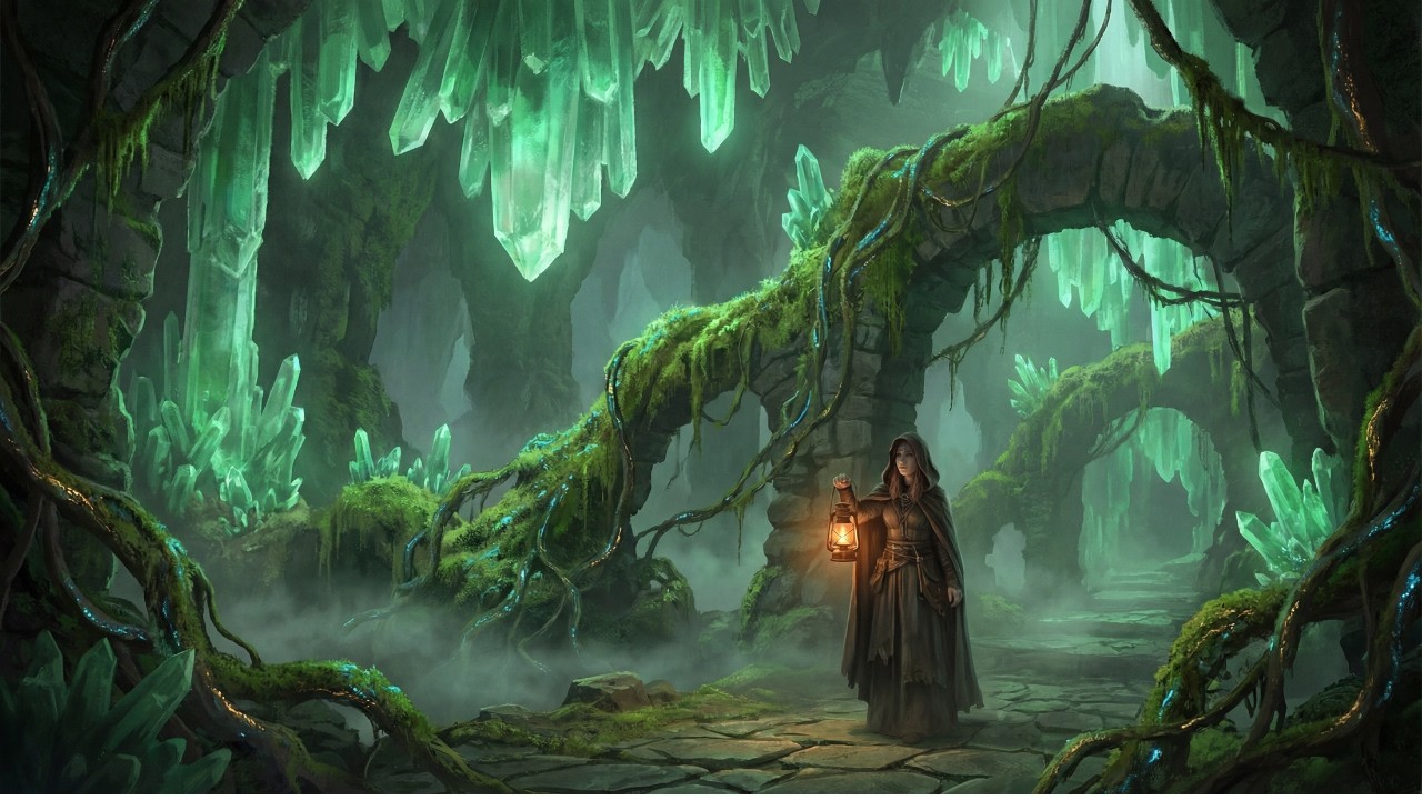 Crystal Cave Ambience | Celtic Fantasy Music | Lanternlight In The Crystal Caves