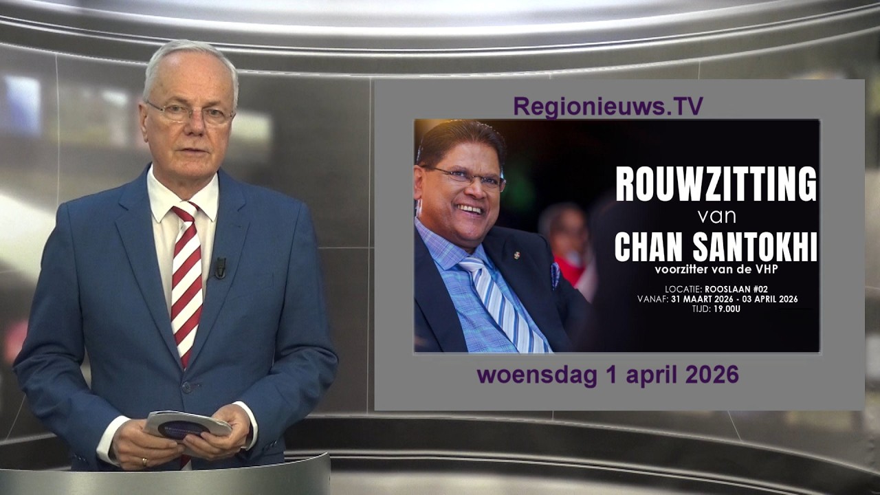 Regionieuws TV Suriname 1 april 2026 ►Condoleance register open ► protest gronduitgifte Santo Boma