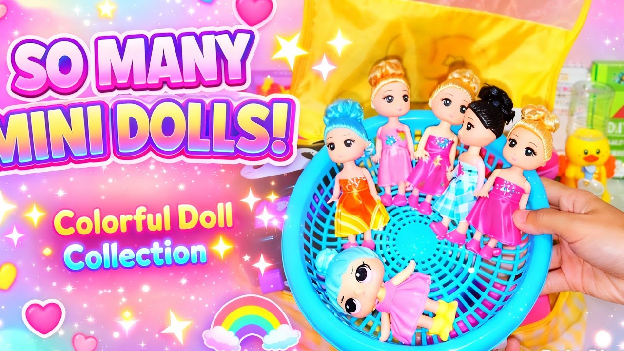 8 Minutes ⏰ So Many Mini Dolls! 💕 Colorful Toy Collection Unboxing ‼️