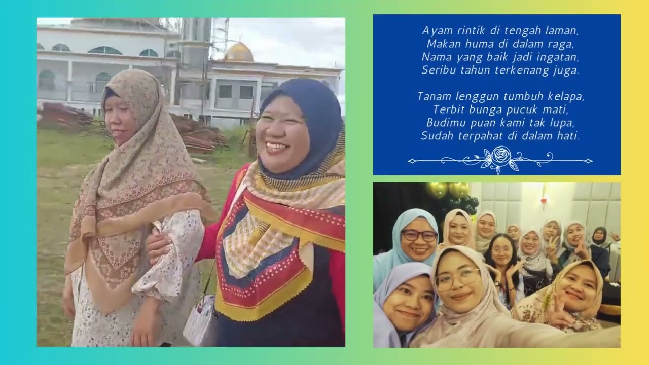 MONTAJ JAMUAN AKHIR TAHUN PIBG SESI 2025 & MAJLIS SANJUNGAN BUDI, JAMBANGAN KASIH PUAN JARIYAH BAKIR