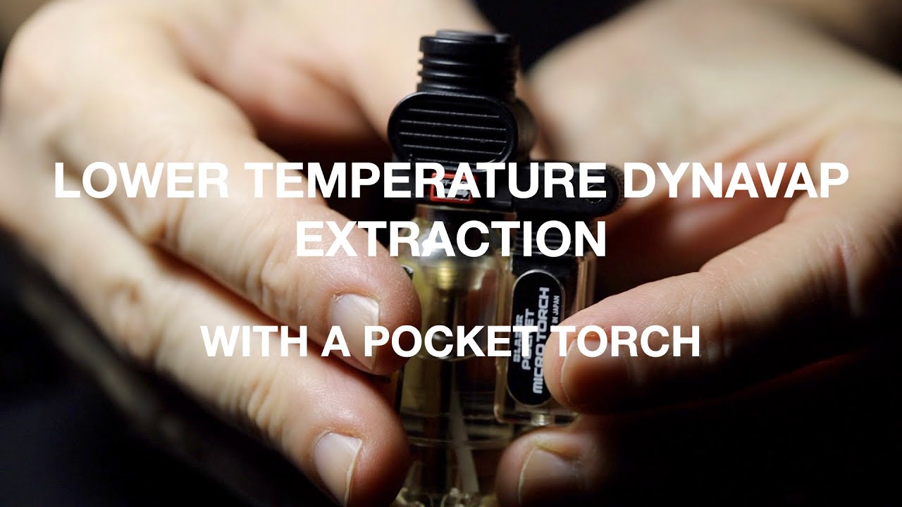 LOWER temperature DYNAVAP extraction using a Blazer POCKET TORCH.
