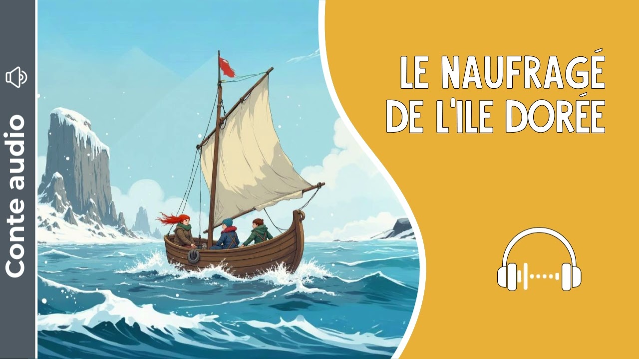 Le naufrag&eacute; de l'ile dor&eacute;e [Histoire &agrave; &eacute;couter pour enfants - 11 min] - Conte et Raconte