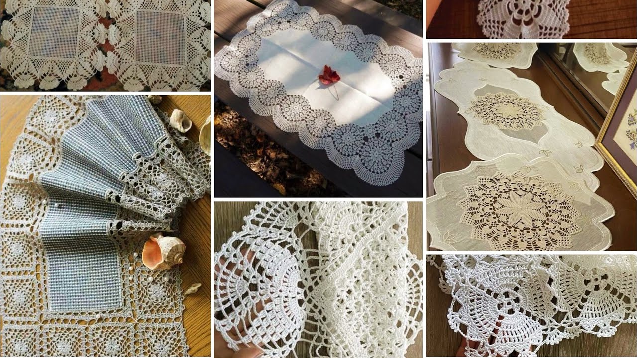 Kumaşlı kumaşsız dantel sehpa örtüsü, masa örtüsü, runner dantel modelleri, salon takımı dantelleri