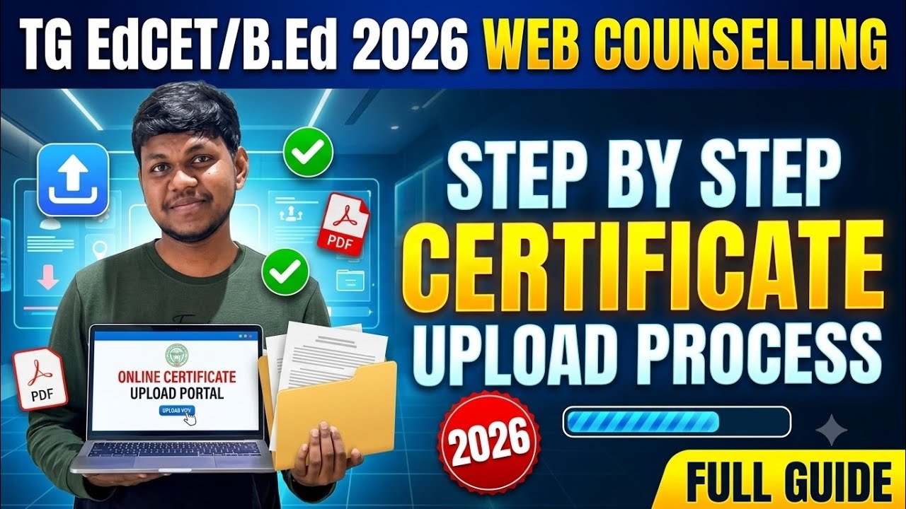 TG EdCET 2026 Online Certificate Verification Process@StudentUpdates247 