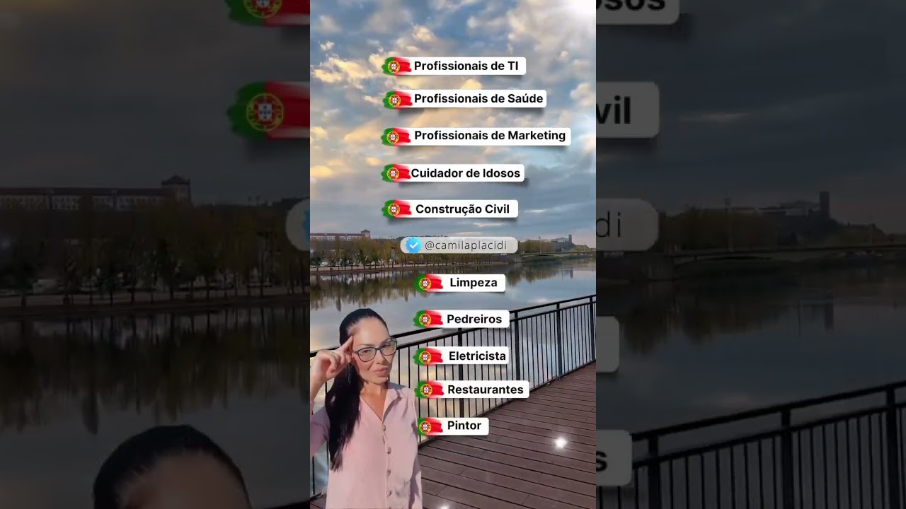 🇵🇹 Essas s&atilde;o as profiss&otilde;es que possuem mais vagas de trabalho em Portugal 🇵🇹 ❤️&zwj;🔥#portugal