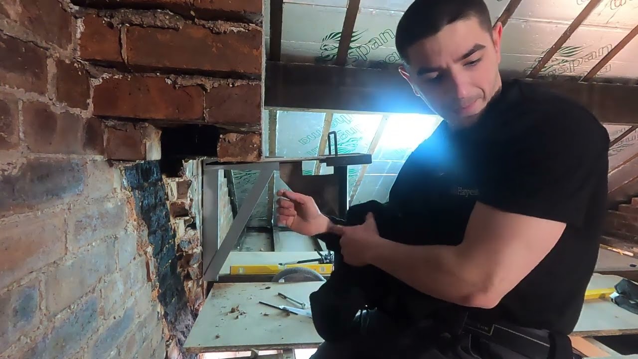 Chimney Removal & Gallows Bracket Install | Mike's House Renovation