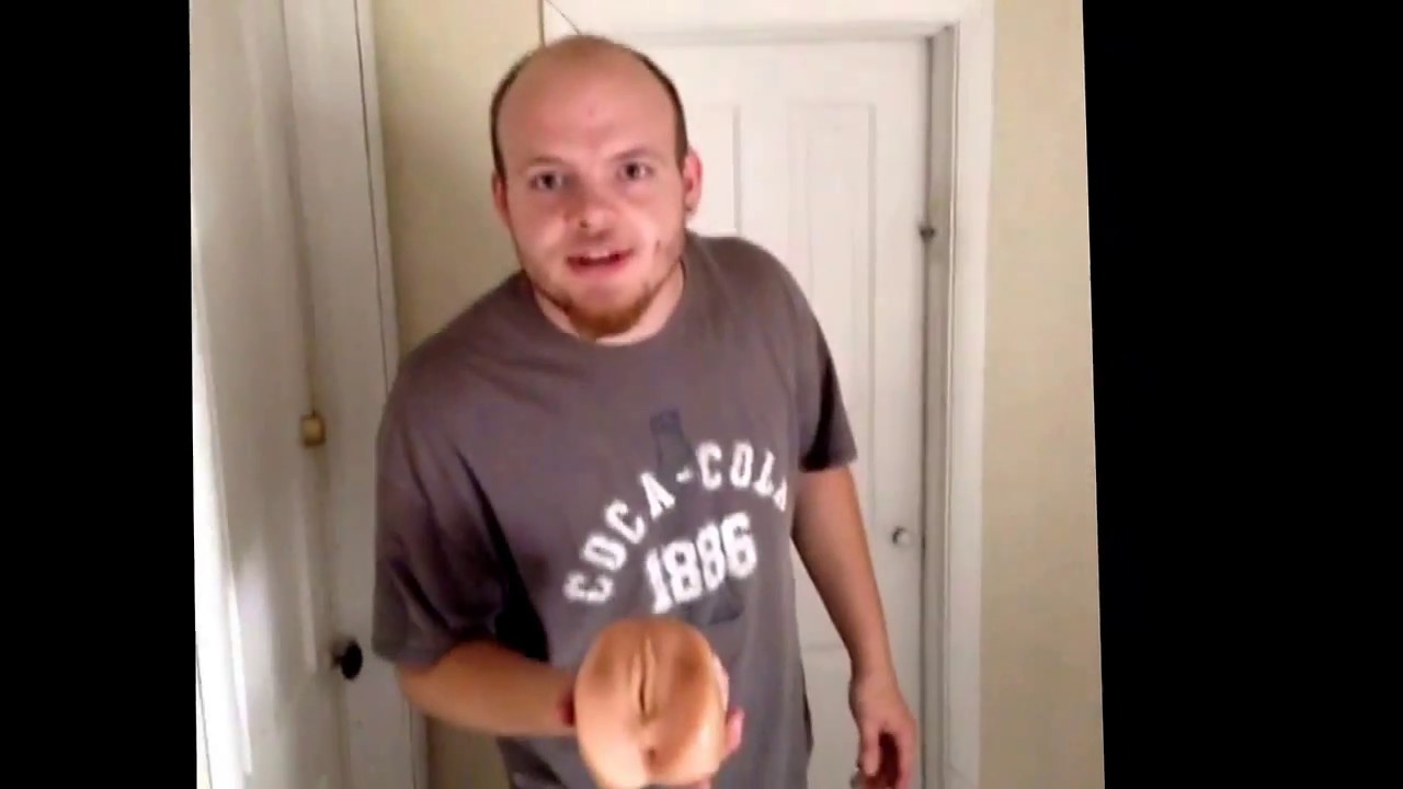 Cory and andrew  slapping joey with fake vagina