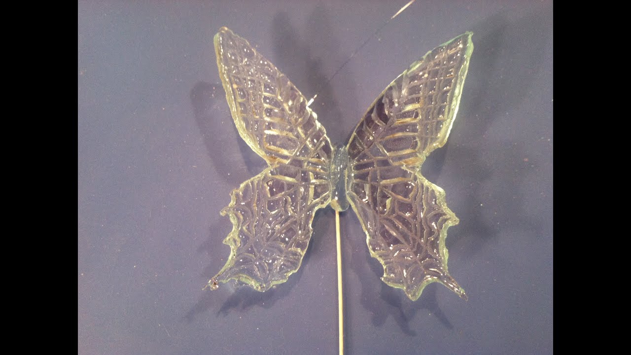 Mariposas de azúcar (isomalt)