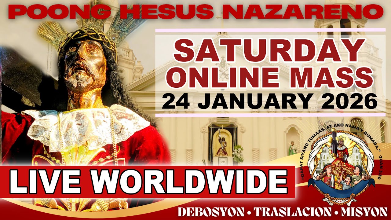 Quiapo Church Filipino Live Mass Today • 24 January 2025 •SATURDAY