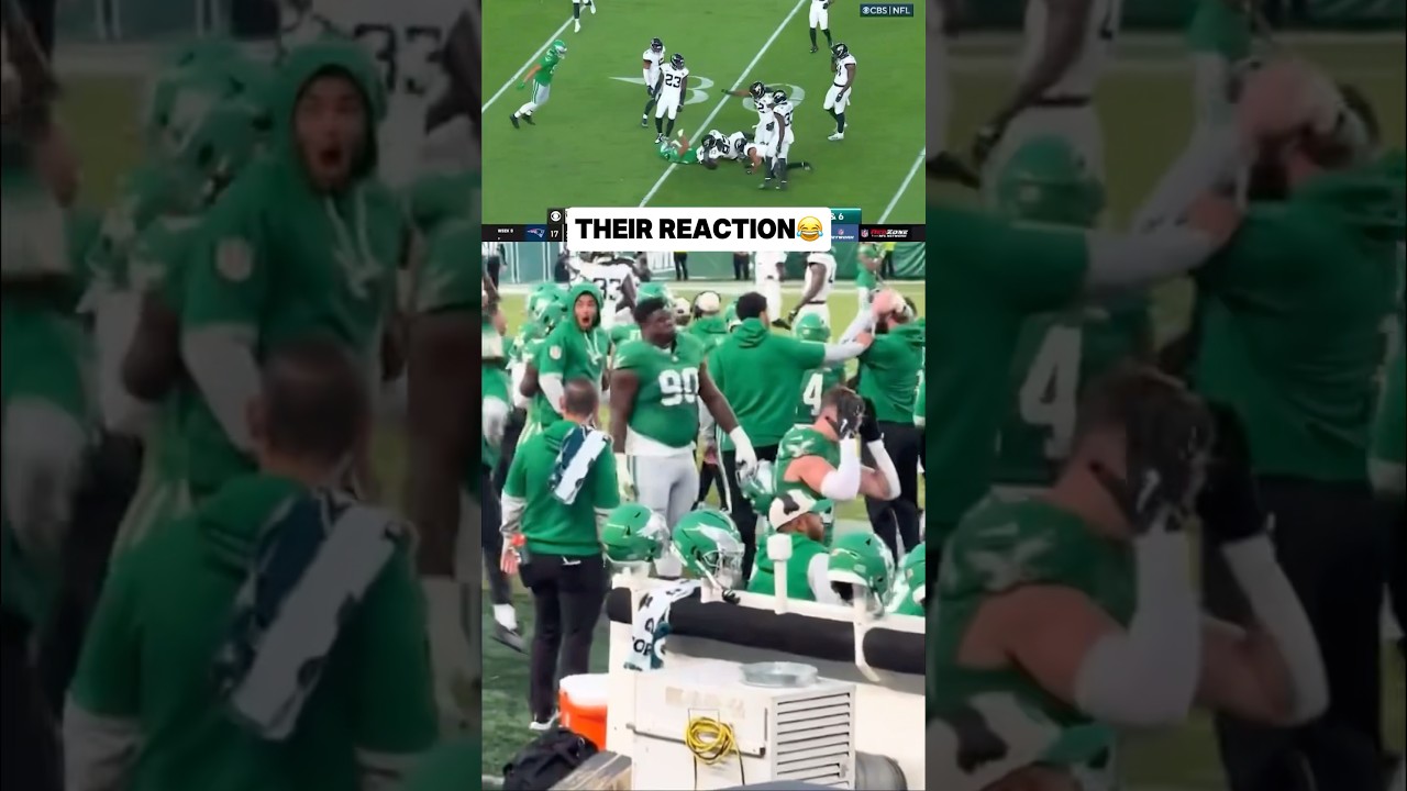 The Eagles reacting to Saquon Barkley&rsquo;s Hurdle was CRAZY!