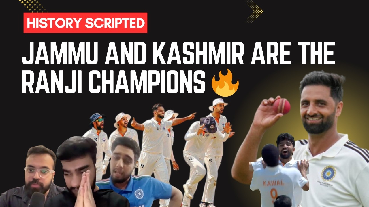 Jammu and Kashmir Script History. Win Ranji Trophy for the First Time 🔥  #auqibnabi #ranjitrophy