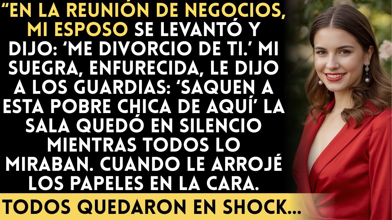 Mi esposo anunció ‘Me voy a divorciar de ti’ en una reunión—y luego su madre me hizo sacar de la...