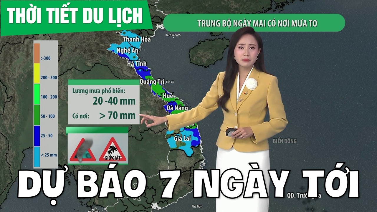 Dự báo thời tiết du lịch 7 ngày tới từ ngày 10 đến ngày 16/03/2026 | VTVWDB