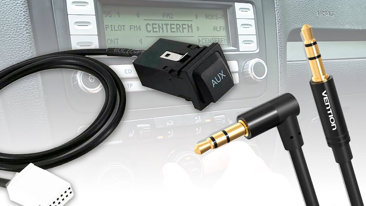 Активация и вывод AUX на штатной магнитоле. Настройки RCD 300 (VW).