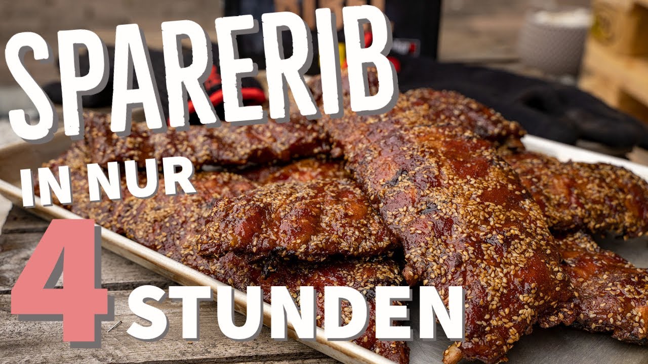 Spareribs in 4 Stunden - so gehen schnelle Asia Ribs vom Smoker