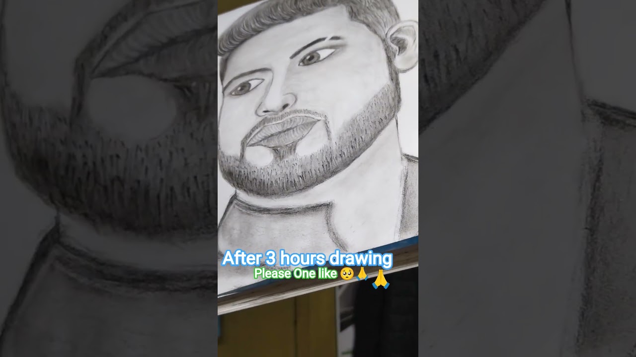 Portrait Charcoal Pencil drawing ✏️ 