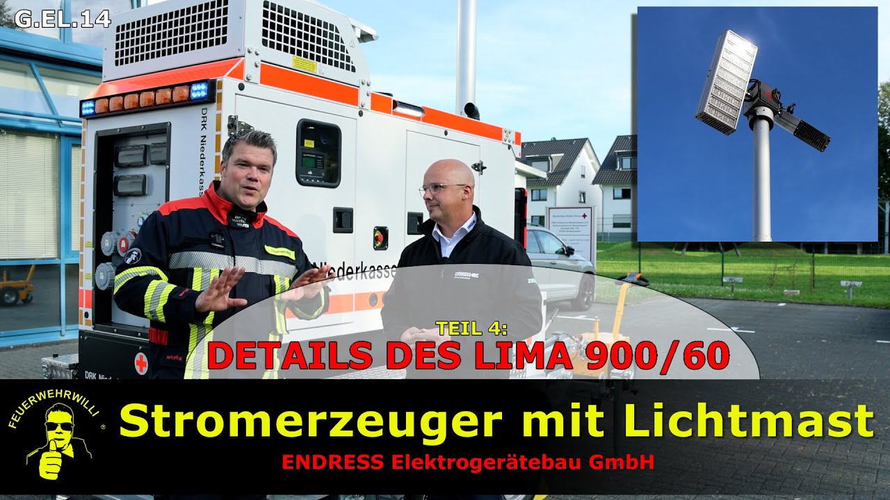 Stromerzeuger mit Lichtmast von #Endress Teil 4 - Details des LiMa 900/60