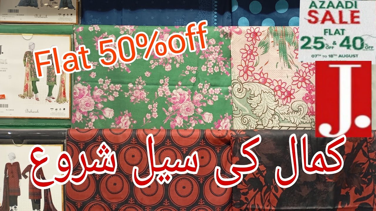j. Junaid Jamshed Sale 2024 🇵🇰 All New Collection on Sale j. Azadi Sale