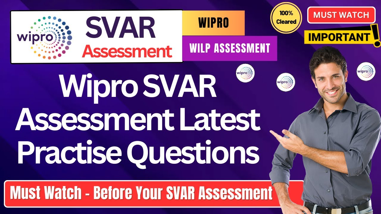 🔥 Wipro WILP SVAR Assessment Questions | Actual Practice Questions, Wipro SVAR | Wipro Hiring Drive