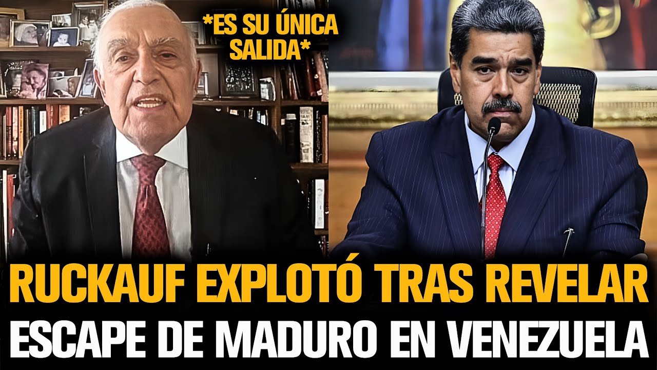 RUCKAUF EXPLOTÓ TRAS REVELAR EL ESCAPE DE MADURO EN VENEZUELA