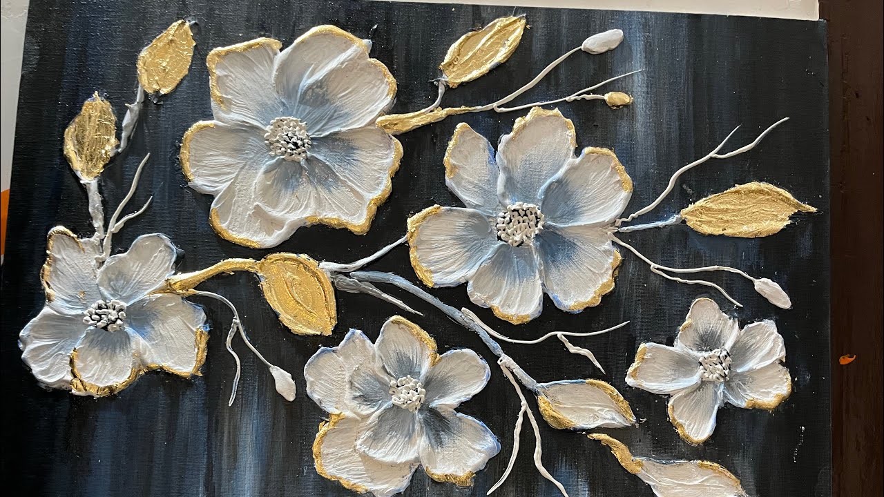 3d flowers painting #3dart#artist#artgallery#youtube#viralvideo