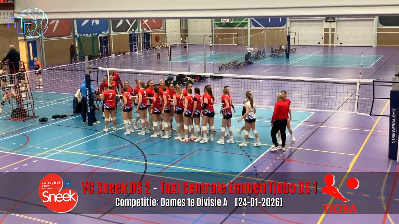 Volleybal Dames 1e Divisie A: VC Sneek D2 - Taxi Centrale Emmen Tjoba D1 [24-01-2026]