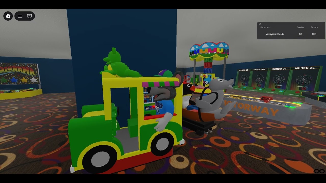 another R.G. Mitchell Lizzie-Limo Kiddie Ride Roblox, but its made by alias an alien