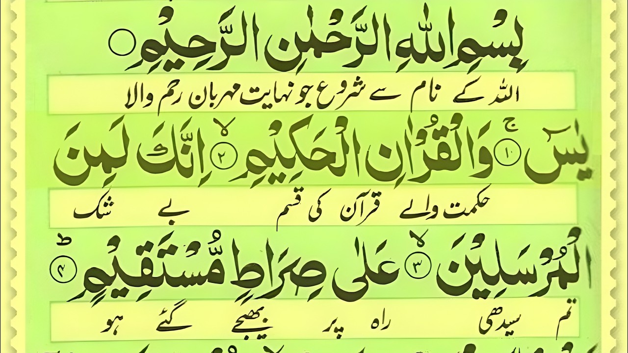 Surah Yasin (Yaseen) Recitation | Yasin Sharif | Beautiful Quran Recitation | Tilawatullah TV