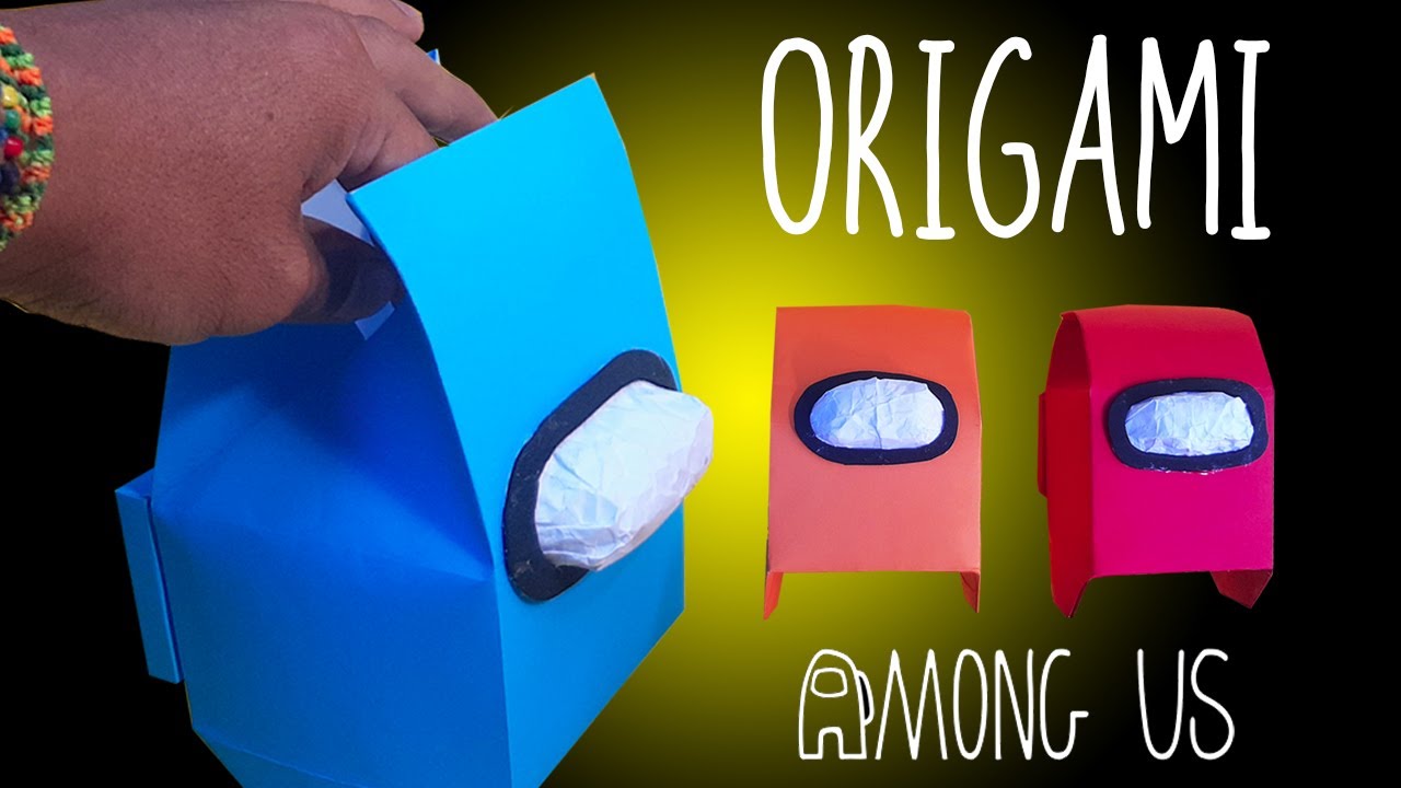Among Us ORIGAMI BOLSA funcional