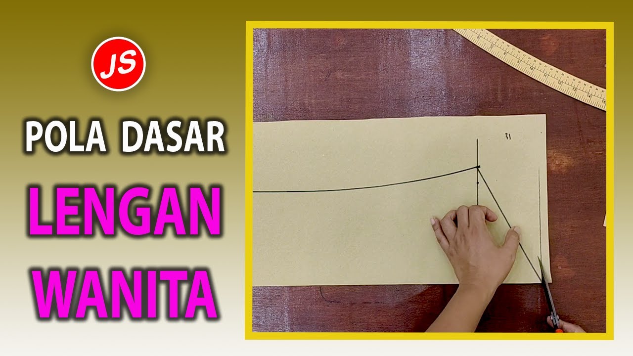 Pola Dasar Lengan Wanita Versi Mudah Untuk Penjahit Pemula