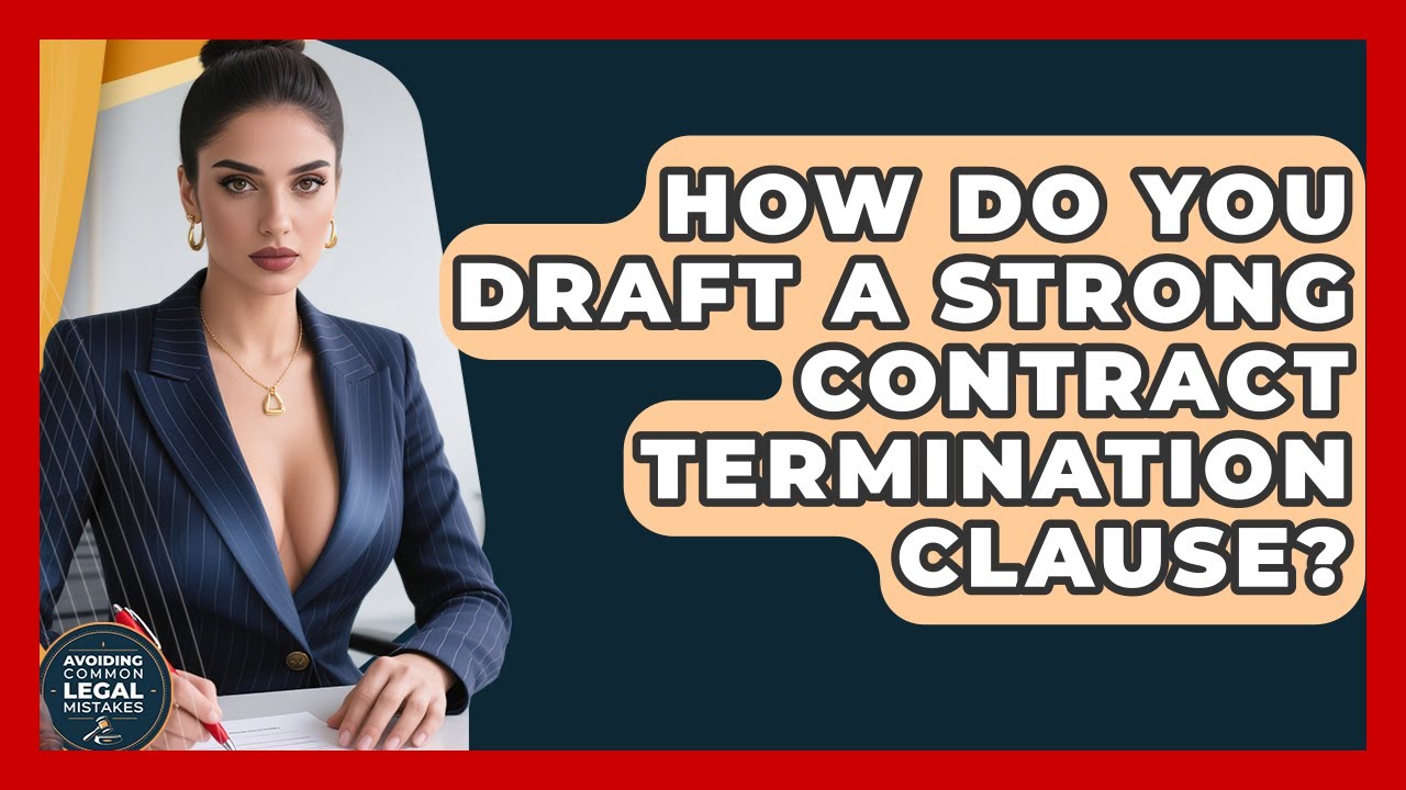 How Do You Draft A Strong Contract Termination Clause? - Avoiding Common Legal Mistakes