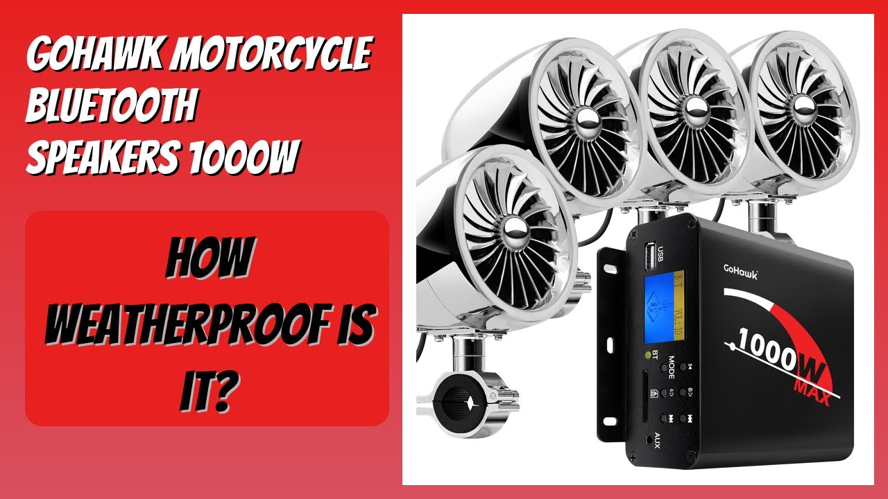 REVIEW (2026): GoHawk Motorcycle Bluetooth Speakers 1000W. Features