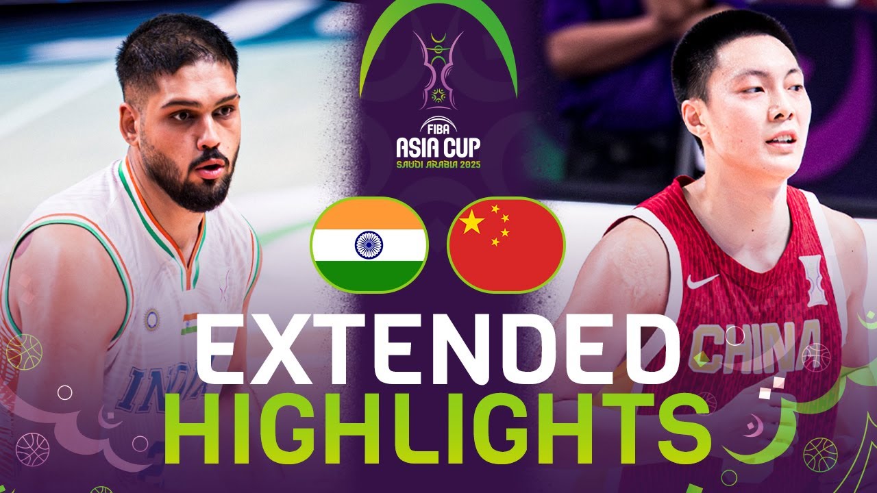 India 🇮🇳 vs China 🇨🇳 | Extended Highlights | FIBA Asia Cup 2025