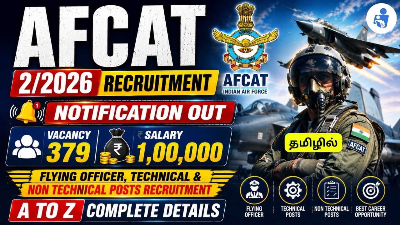 AFCAT 02/2026 Notification Complete Details | Flying Officer & Ground Duty | Salary 1 Lakh+