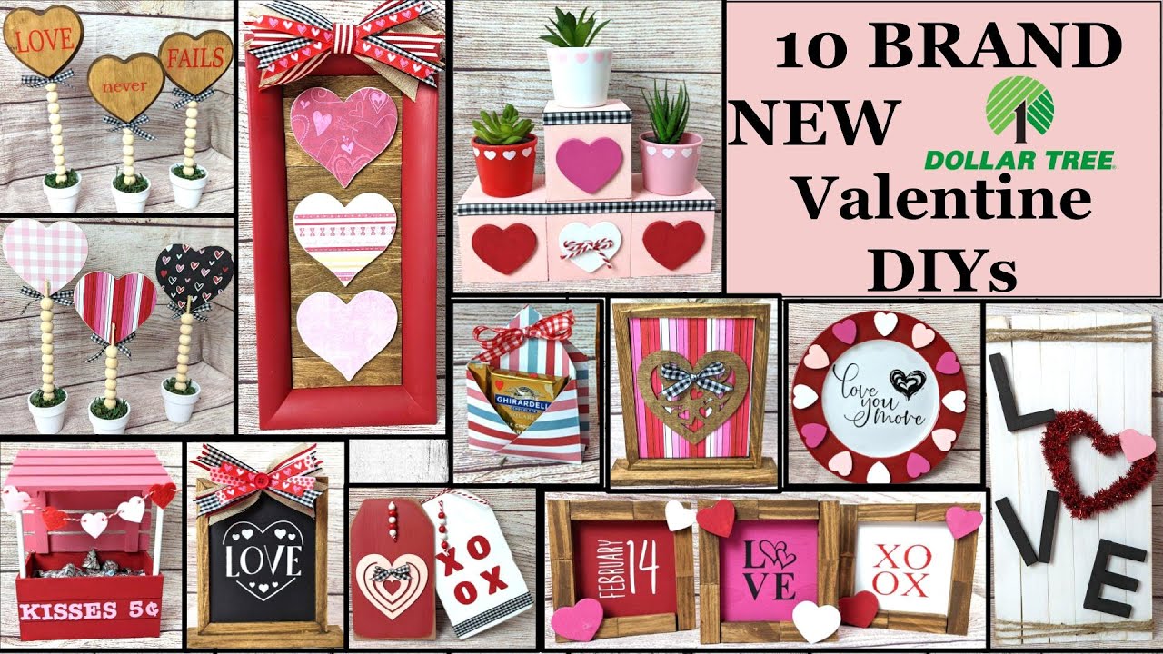💗10 BRAND NEW VALENTINE DOLLAR TREE BUDGET DECOR DIYS | Dollar Tree DIYS | Valentine Farmhouse Decor