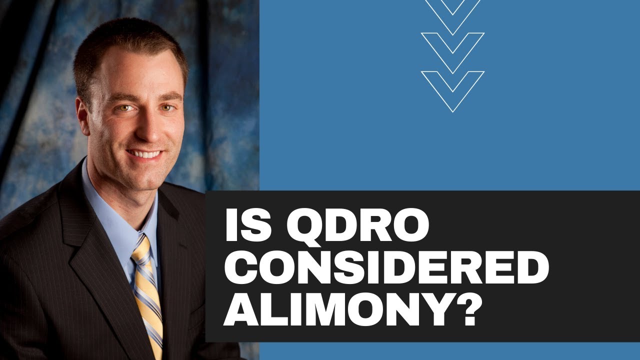 Is QDRO considered alimony?