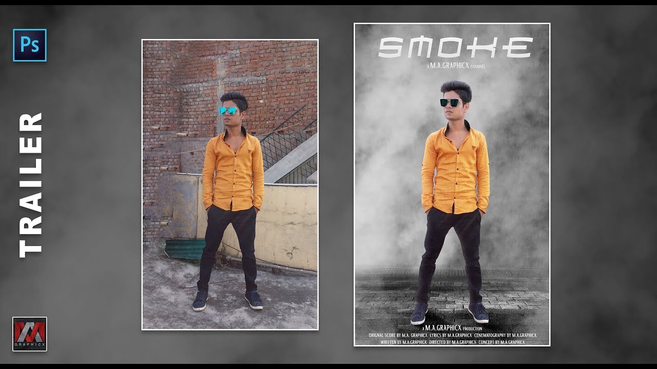 photo editing in photoshop | smoke | ma graphicx