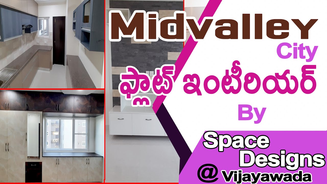 3BHK Interior in Midvalley City Vijayawada By Space Designs Vijayawada-Hyderabad | Ph 8500844447