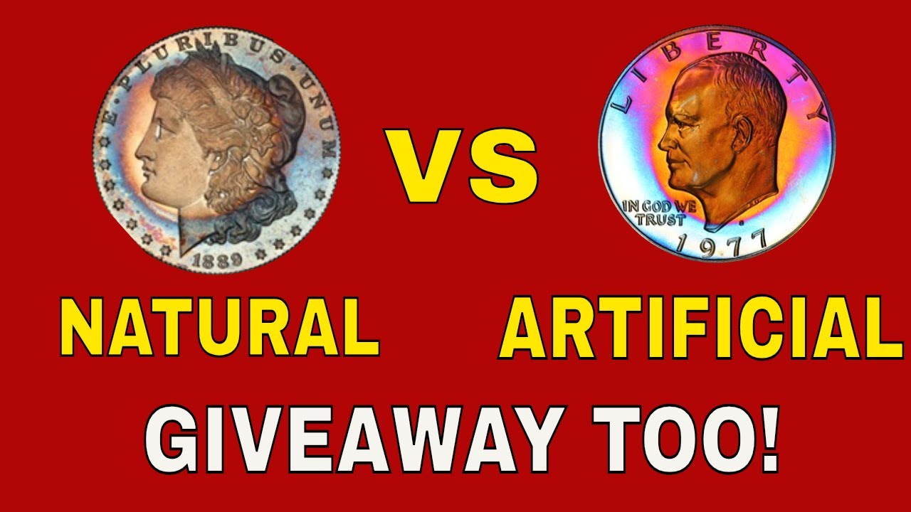 Valuable rainbow toned coins! Natural vs artificial toning-Almost everything you need to know!