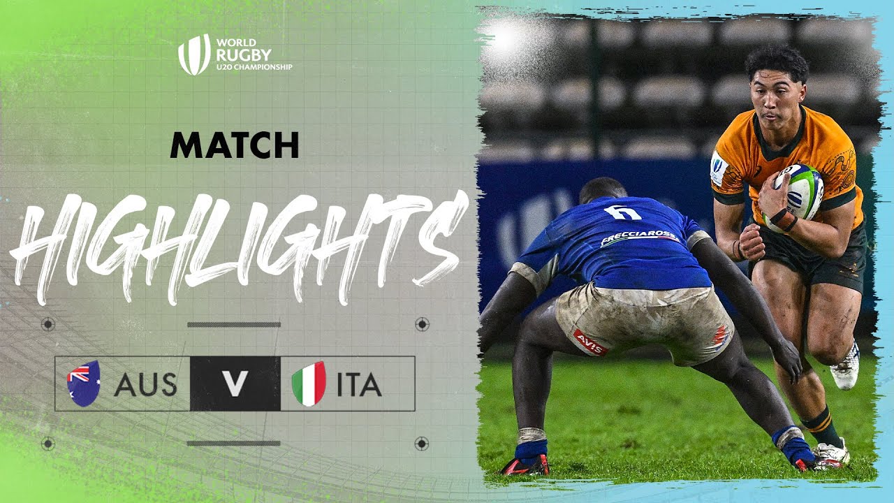 Italy grab late WINNER! | Australia v Italy | World Rugby U20 Championship 2024 Match Highlights