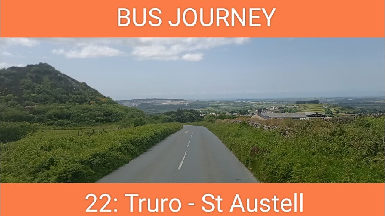 🇬🇧 BUS JOURNEY | Go Cornwall Bus 22: Truro - St Austell