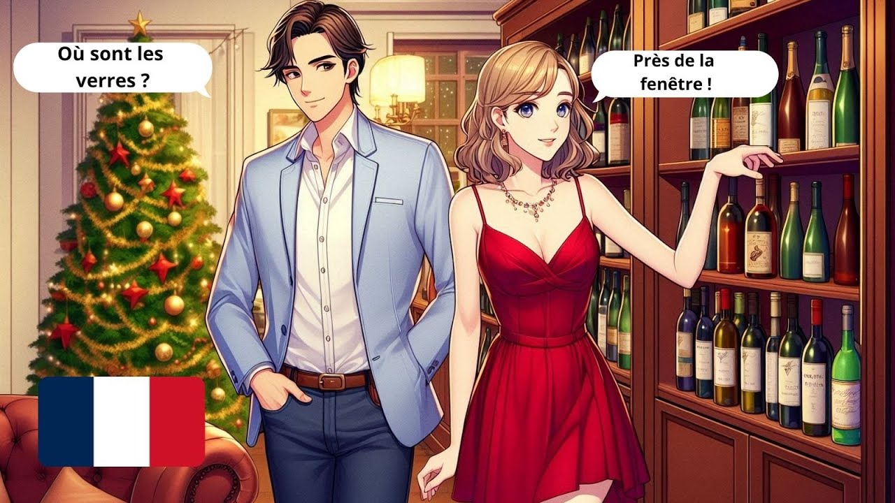 Learn French with Dialogues | New Year's Eve Party & Countdown (A1-A2)