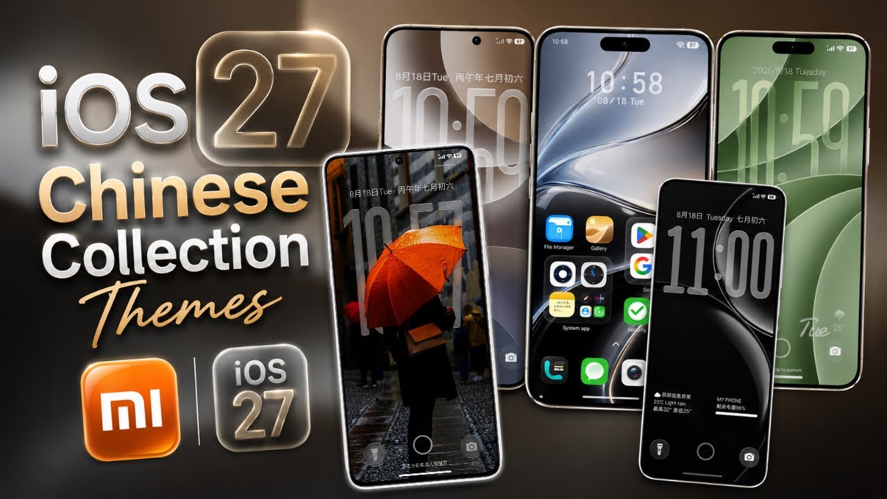 Темы коллекции iOS 27 в китайском стиле для Xiaomi Global
