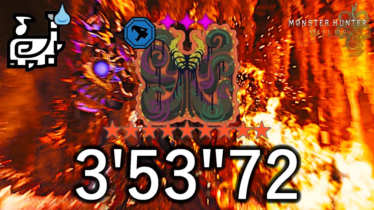 【MHWs PC】焼け落ちろ、黒岸の奈利 歴戦王ヌ・エグドラ 狩猟笛 ソロ 3'53