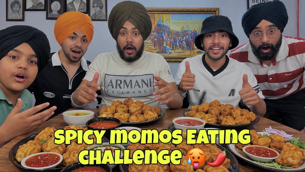 Spricy momos eating challenge 🥵