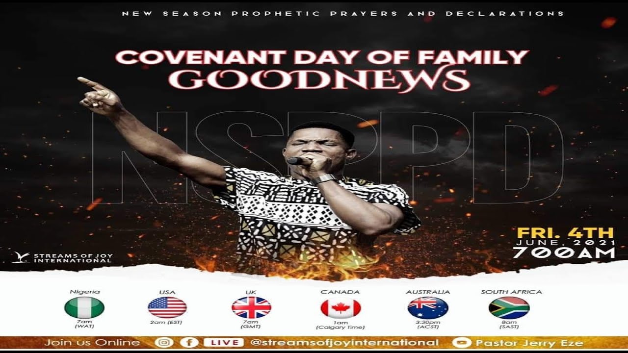 New Season Prophetic Prayers and Declaration [NSPPD] - 4th June 2021